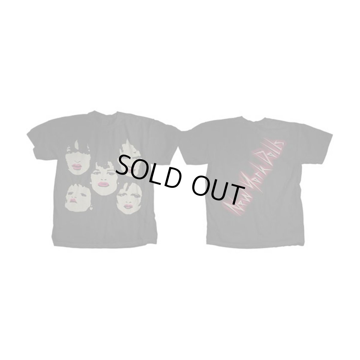画像1: New York Dolls バンドTシャツ ニューヨーク・ドールズ Faces レディース (1)