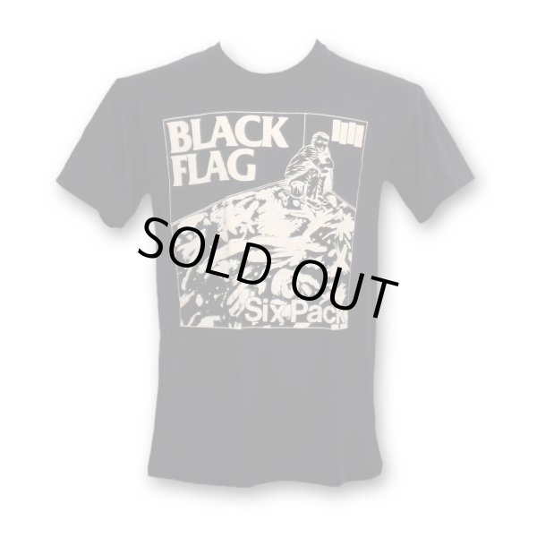 画像1: Black Flag バンドTシャツ ブラック・フラッグ Six Pack BLACK (1)