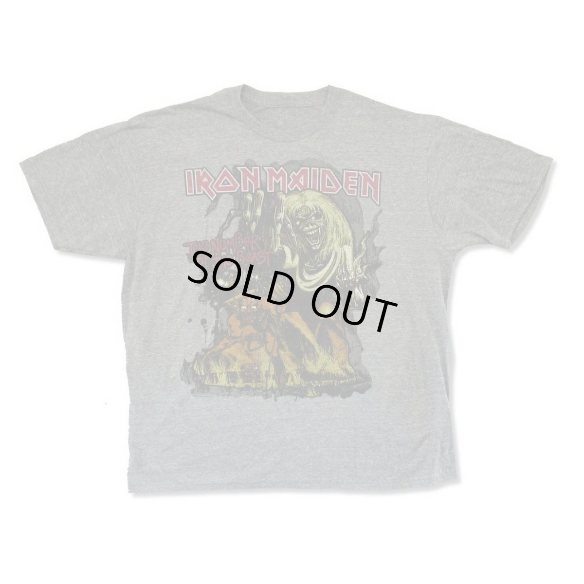 画像1: Iron Maiden バンドTシャツ アイアン・メイデン Gray Beast (1)