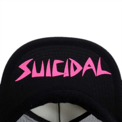 画像1: Suicidal Tendencies スナップバックキャップ スイサイダル・テンデンシーズ Logo Flip Up Hat FLUO PINK