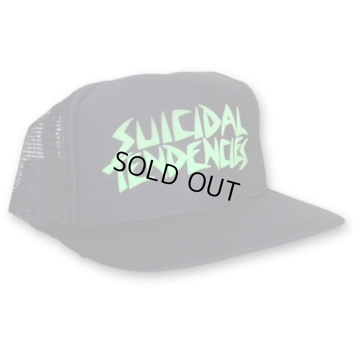 画像1: Suicidal Tendencies スナップバックキャップ スイサイダル・テンデンシーズ Logo Flip Up Hat FLUO GREEN (1)