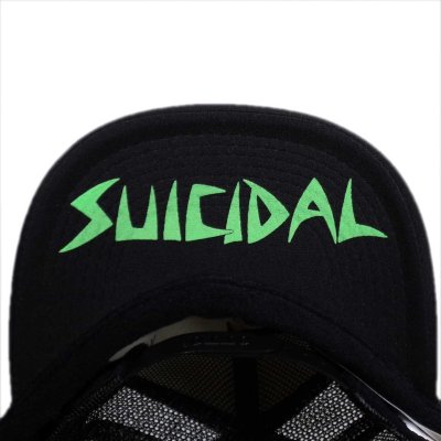 画像1: Suicidal Tendencies スナップバックキャップ スイサイダル・テンデンシーズ Logo Flip Up Hat FLUO GREEN