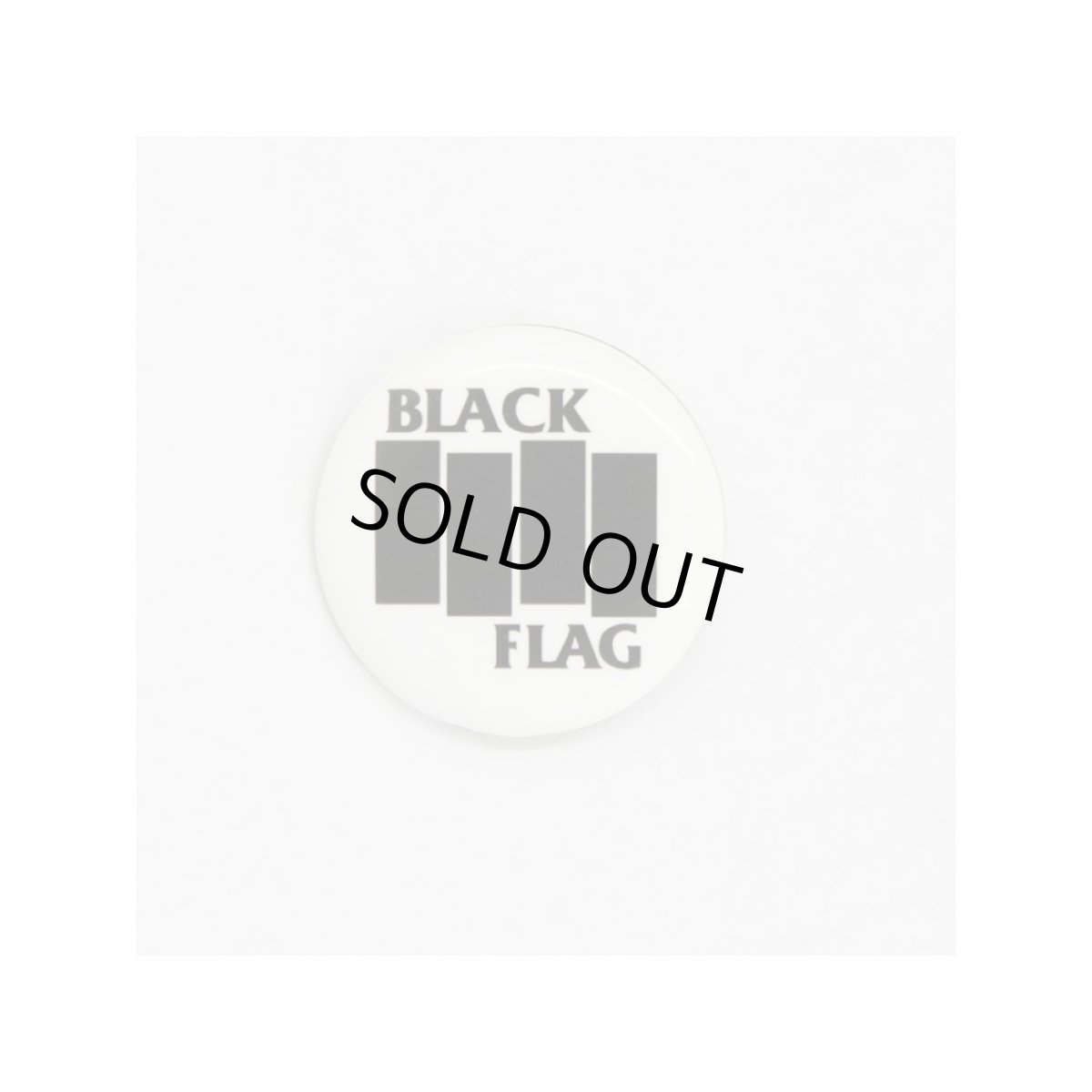 画像1: Black Flag バッジ ブラック・フラッグ Bars & Logo (1)