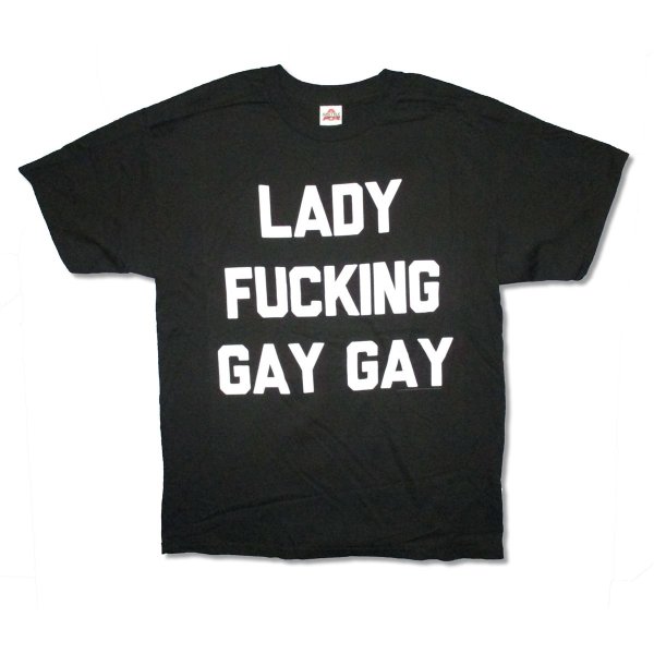 画像1: Lady Gaga Tシャツ レディー・ガガ Gay Gay (1)