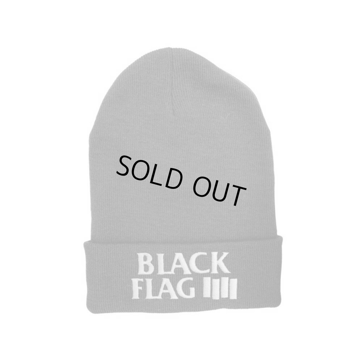 画像1: Black Flag ニットキャップ ブラック・フラッグ Logo (1)