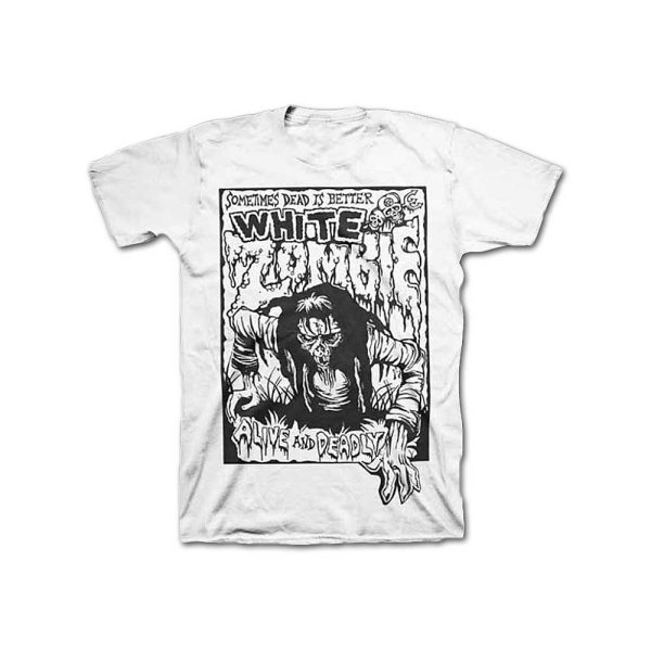 画像1: White Zombie バンドTシャツ ホワイト・ゾンビ Alive And Deadly (1)