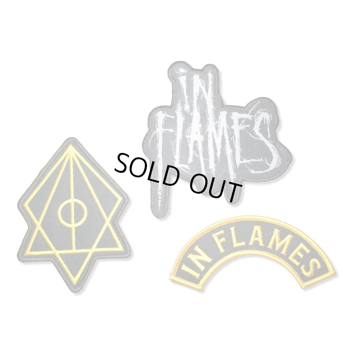 画像1: In Flames パッチ3種セット イン・フレイムス Embroidered (1)