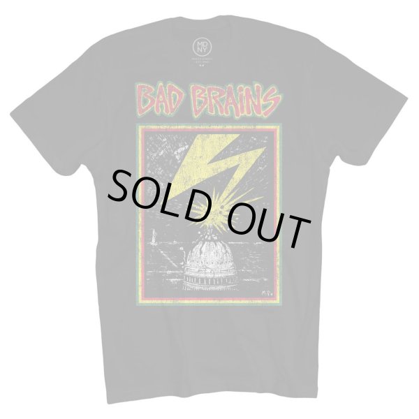 画像1: Bad Brains バンドTシャツ バッド・ブレインズ Distressed Capitol On Black (1)