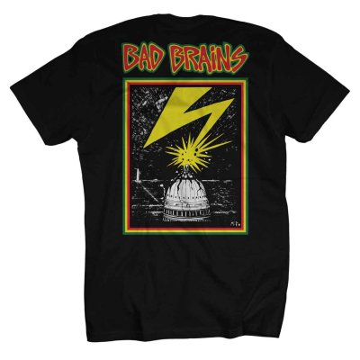 画像1: Bad Brains バンドTシャツ バッド・ブレインズ Front Logo On Black