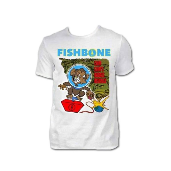 画像1: Fishbone バンドTシャツ フィッシュボーン Chim Chim WHITE (1)
