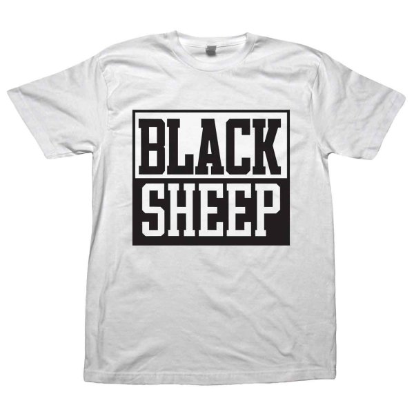 画像1: Black Sheep Tシャツ ブラック・シープ Block Logo WHITE＜セール特価商品＞ (1)