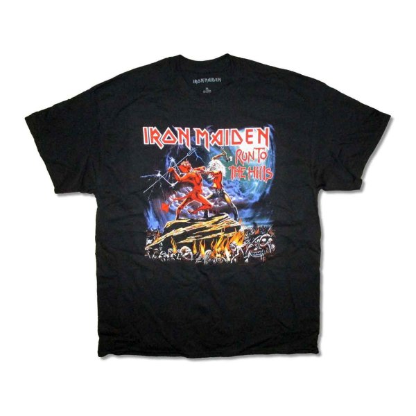 画像1: Iron Maiden バンドTシャツ アイアン・メイデン Run To the Hills (1)