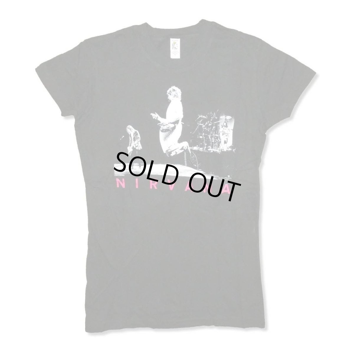 画像1: Nirvana レディースTシャツ ニルヴァーナ Pink Logo (1)
