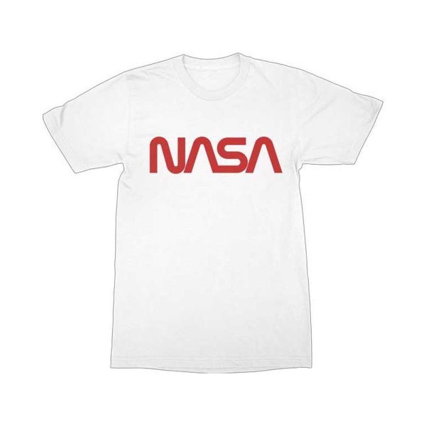 画像1: NASA Tシャツ ナサ Worm Red Logo (1)