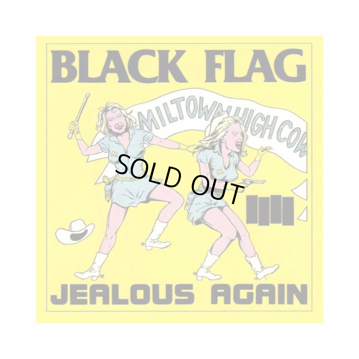 画像1: Black Flag ステッカー ブラック・フラッグ Jealous Again (1)