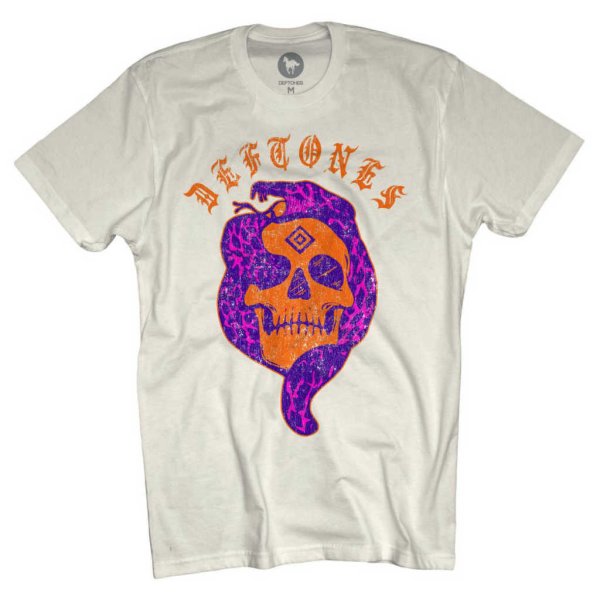 画像1: Deftones バンドTシャツ デフトーンズ Snake Skull (1)