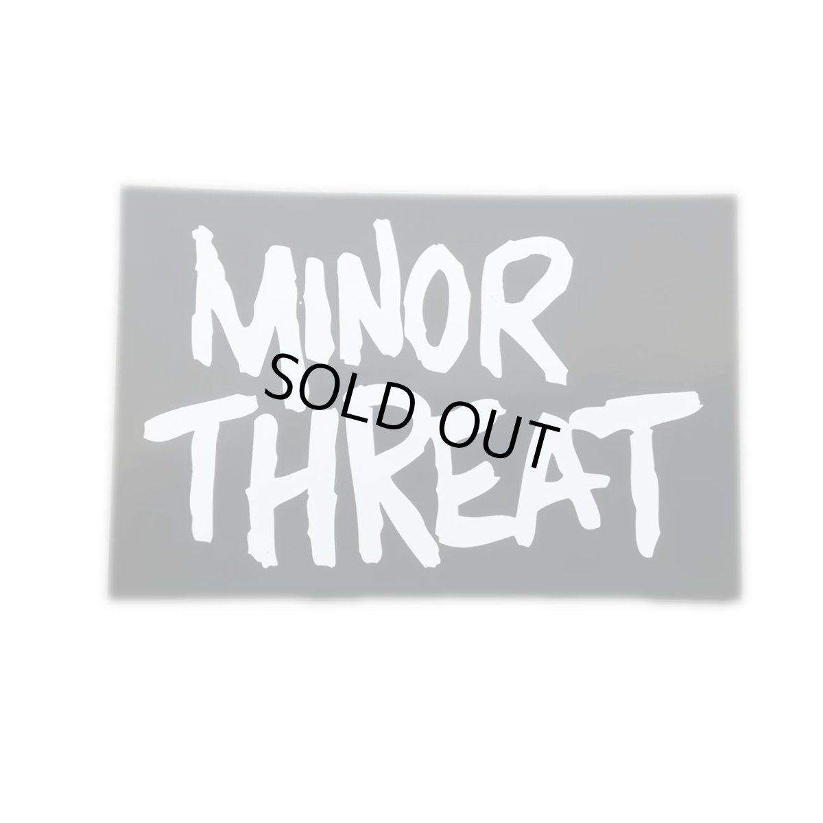 画像1: Minor Threat ステッカー マイナー・スレット Out Of Step Logo (1)
