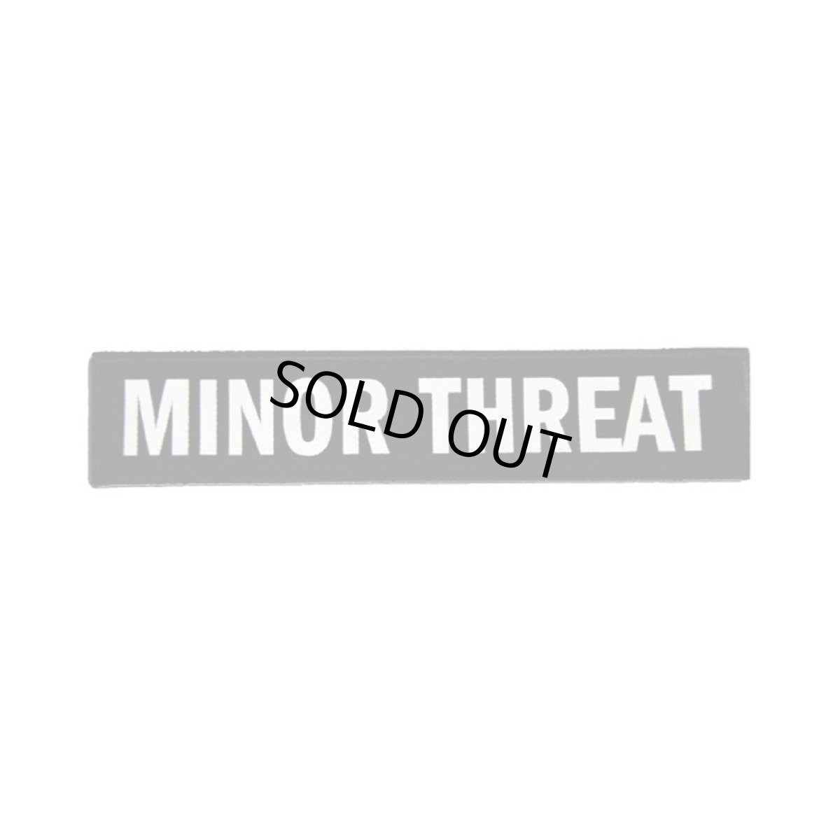画像1: Minor Threat パッチ マイナー・スレット Text Logo (1)