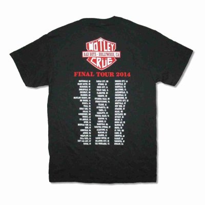 画像1: Motley Crue バンドTシャツ モトリー・クルー Final Tour 2014 Shield