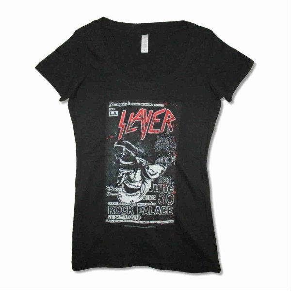 画像1: Slayer レディースTシャツ スレイヤー LA Flyer (1)