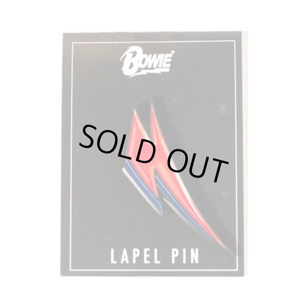 画像1: David Bowie ピンバッジ デヴィッド・ボウイ Lightning Lapel Pin (1)