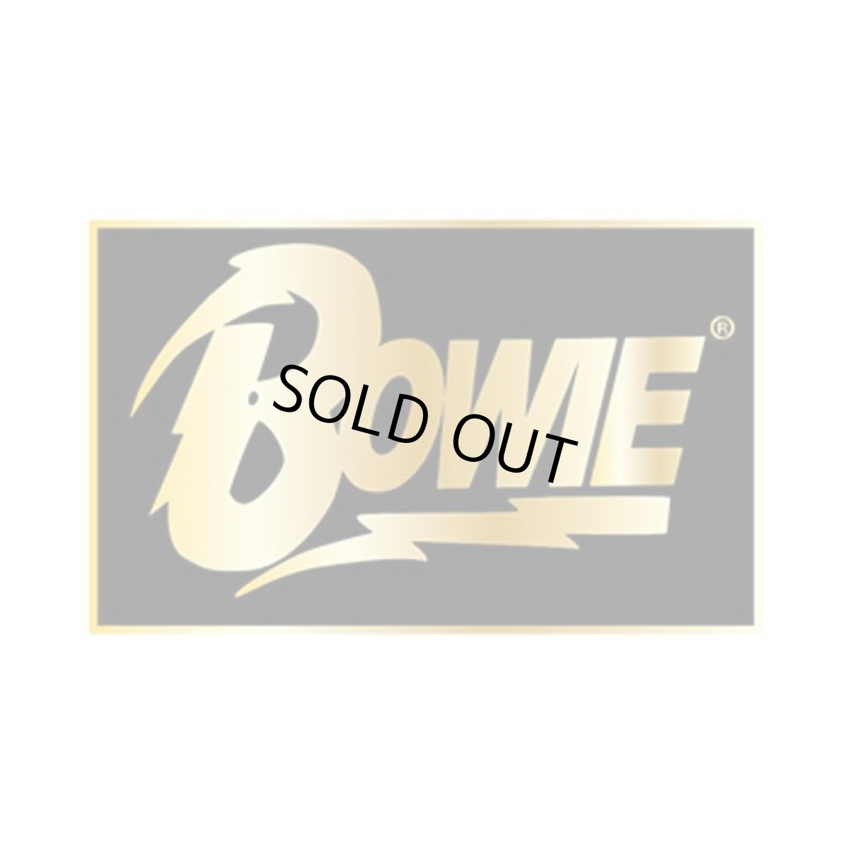 画像1: David Bowie ピンバッジ デヴィッド・ボウイ Rect Logo Lapel Pin (1)