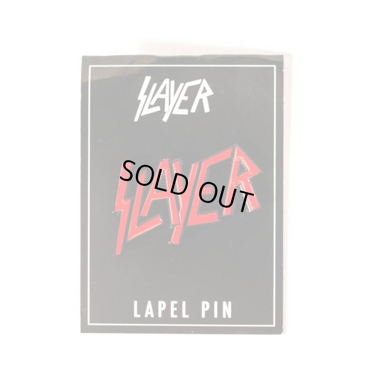 画像1: Slayer ピンバッジ スレイヤー Red Logo Lapel Pin (1)