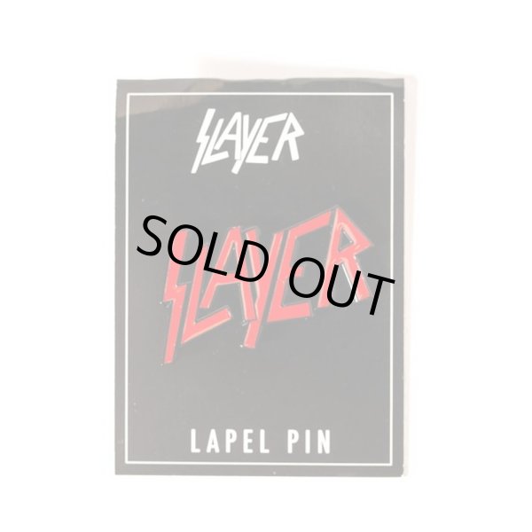 画像1: Slayer ピンバッジ スレイヤー Red Logo Lapel Pin (1)
