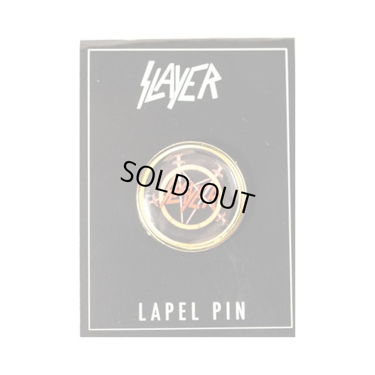 画像1: Slayer ピンバッジ スレイヤー Circle Logo Lapel Pin (1)
