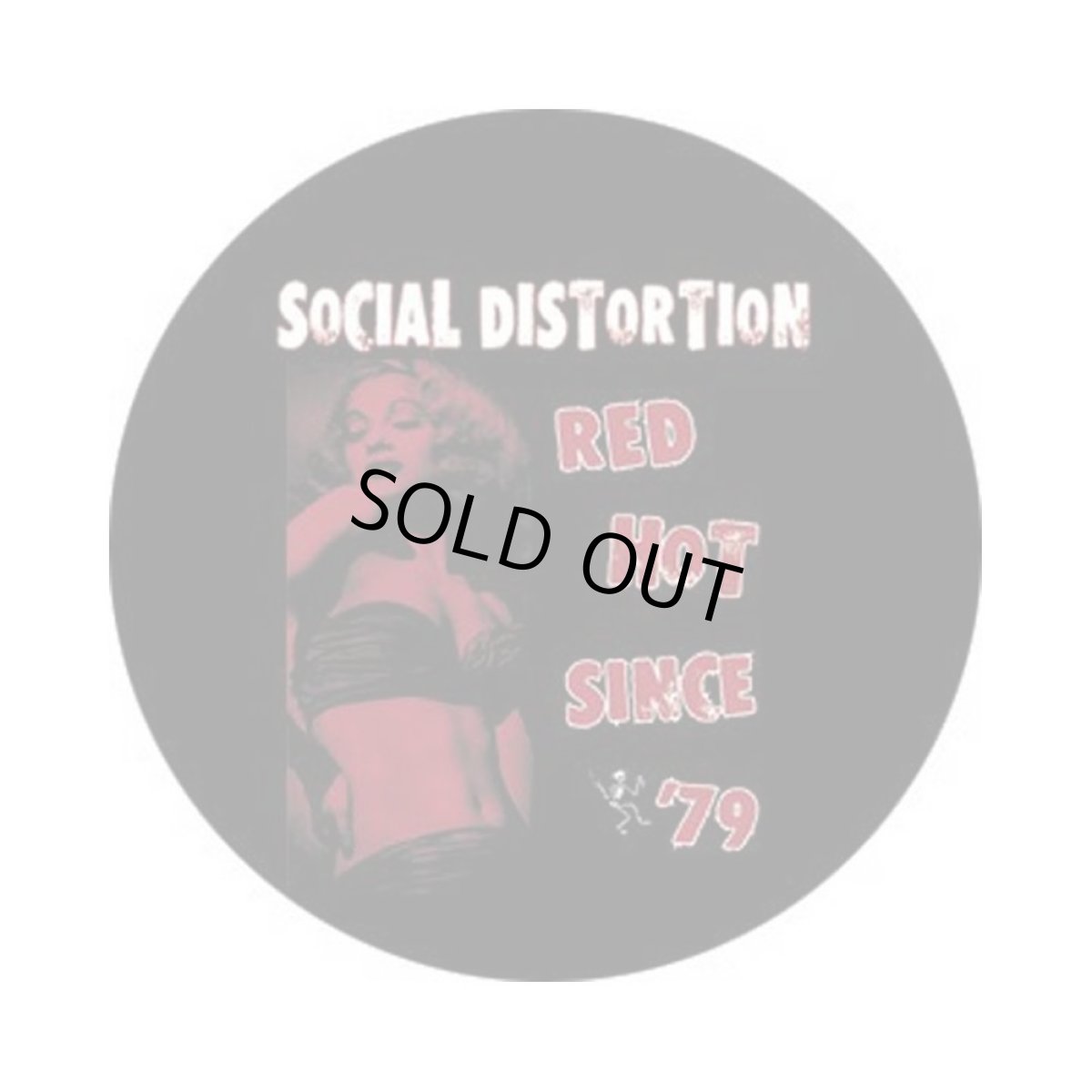 画像1: Social Distortion 缶バッジ ソーシャル・ディストーション Red Hot 1 Inch Button (1)