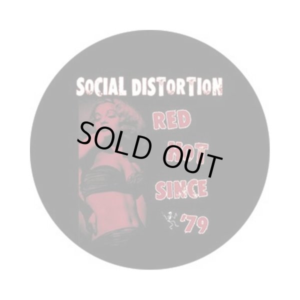 画像1: Social Distortion 缶バッジ ソーシャル・ディストーション Red Hot 1 Inch Button (1)