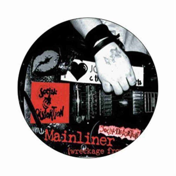 画像1: Social Distortion 缶バッジ ソーシャル・ディストーション Mainliner 1 Inch Button (1)