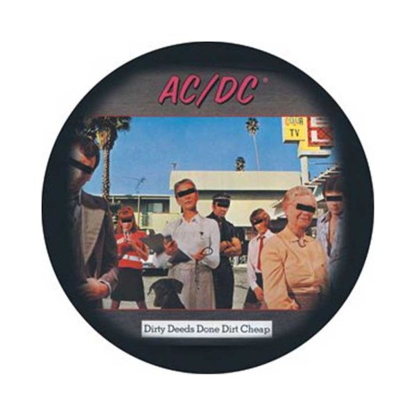 画像1: AC/DC 缶バッジ エーシー・ディーシー Dirty Deeds 1.5 Inch Button (1)