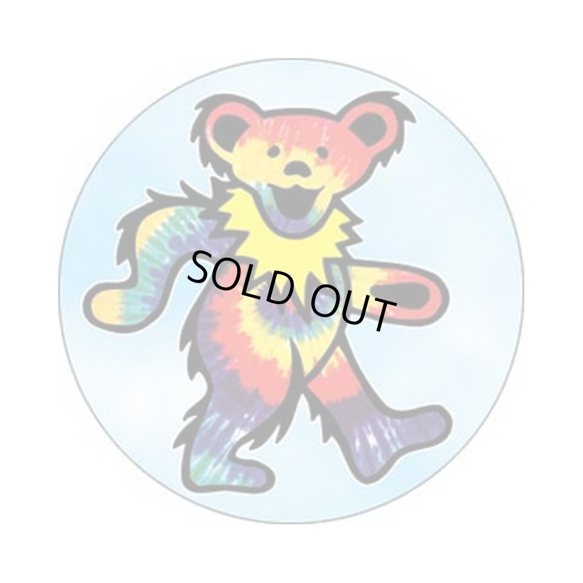 画像1: Grateful Dead 缶バッジ グレイトフル・デッド Tye Dye Bear 1.25 Inch Button (1)
