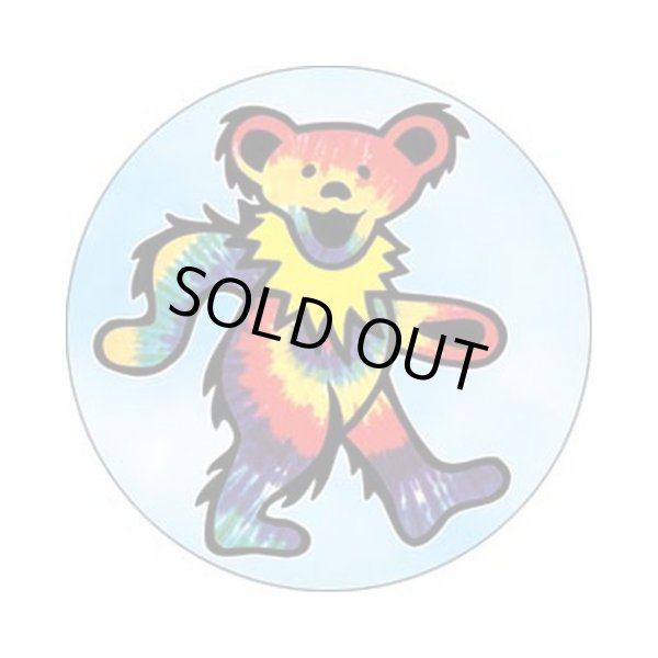 画像1: Grateful Dead 缶バッジ グレイトフル・デッド Tye Dye Bear 1.25 Inch Button (1)