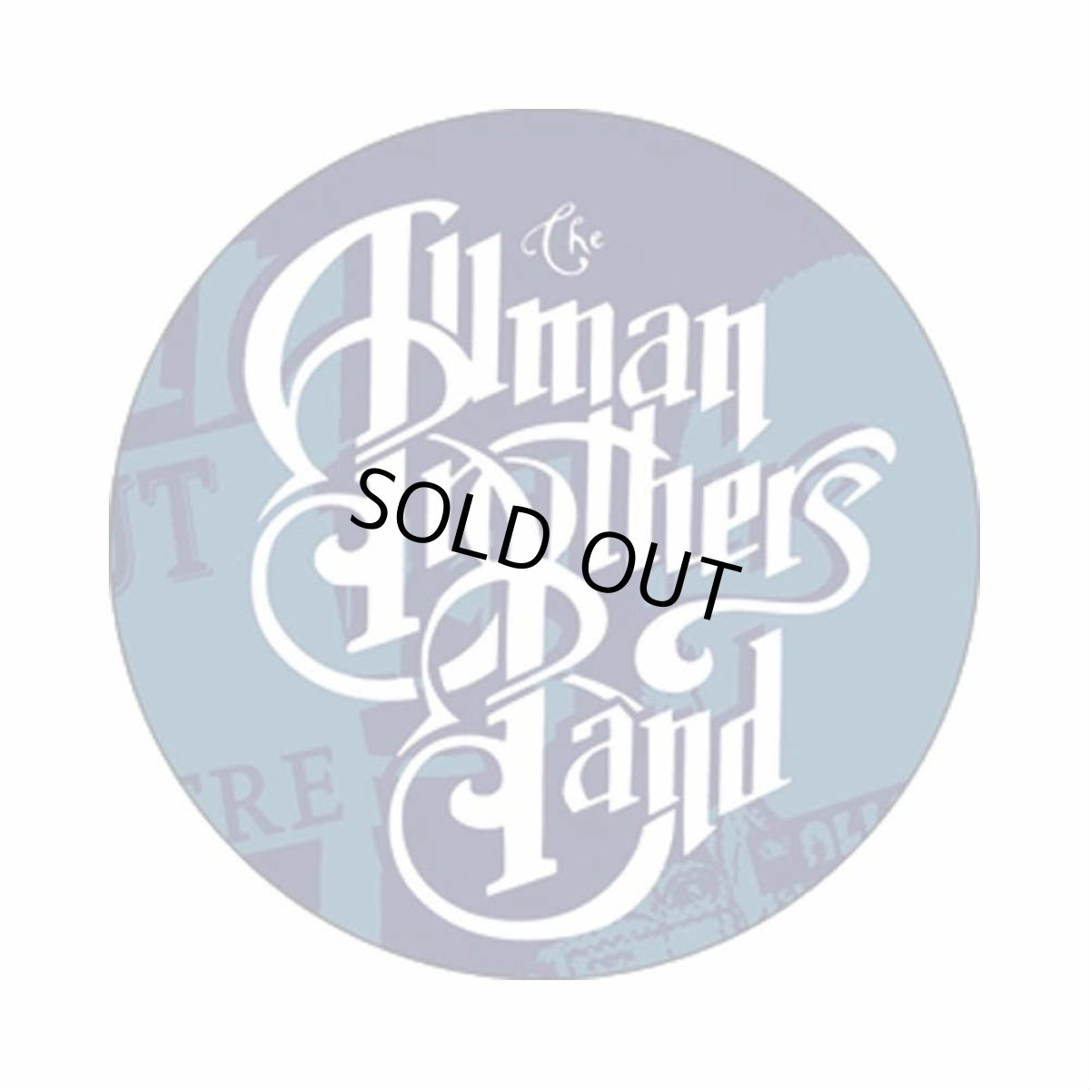 画像1: Allman Brothers Band 缶バッジ オールマン・ブラザーズ・バンド Blue 1.5 Inch Button (1)
