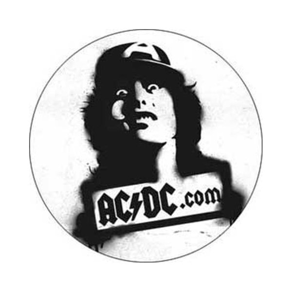 画像1: AC/DC 缶バッジ エーシー・ディーシー Angus 1.5 Inch Button (1)