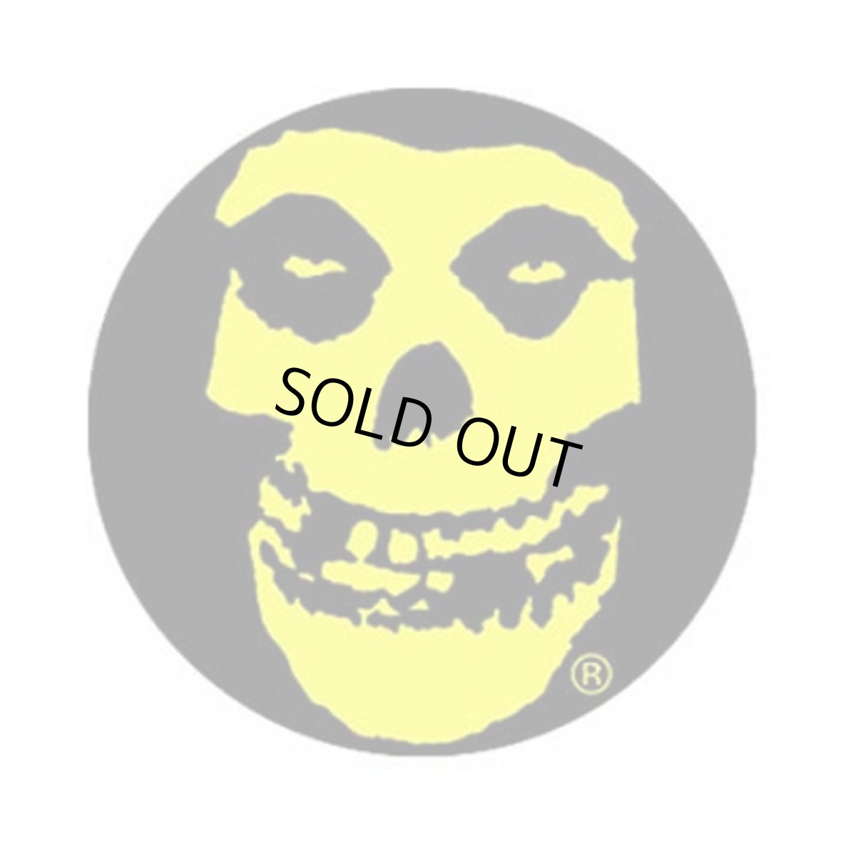 画像1: Misfits 缶バッジ ミスフィッツ Yellow Skull 1 Inch Button (1)