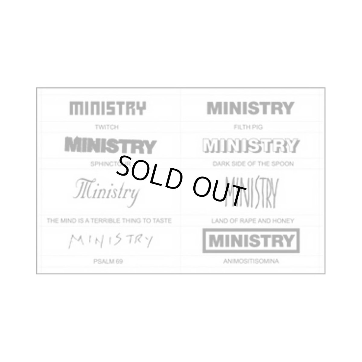画像1: Ministry ステッカーセット ミニストリー Logo Assorted (1)