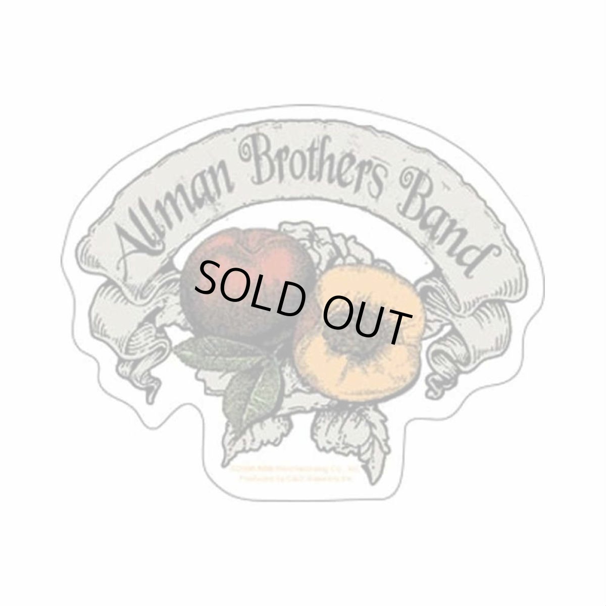 画像1: Allman Brothers Band ステッカー オールマン・ブラザーズ・バンド Peach Banner (1)