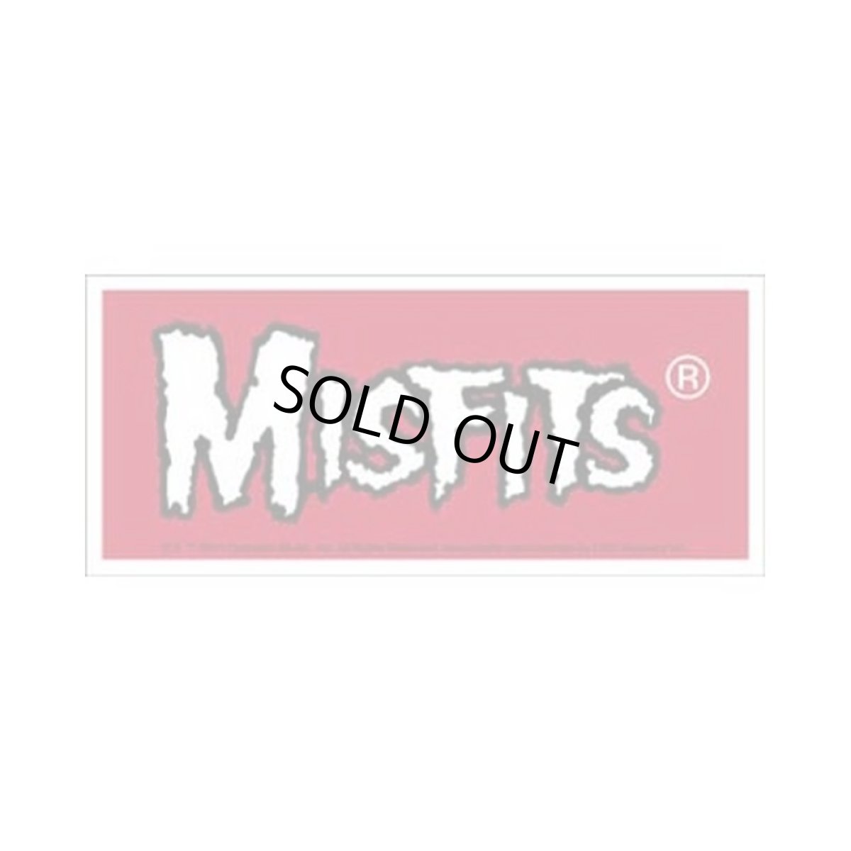 画像1: Misfits ステッカー ミスフィッツ Logo on Red (1)
