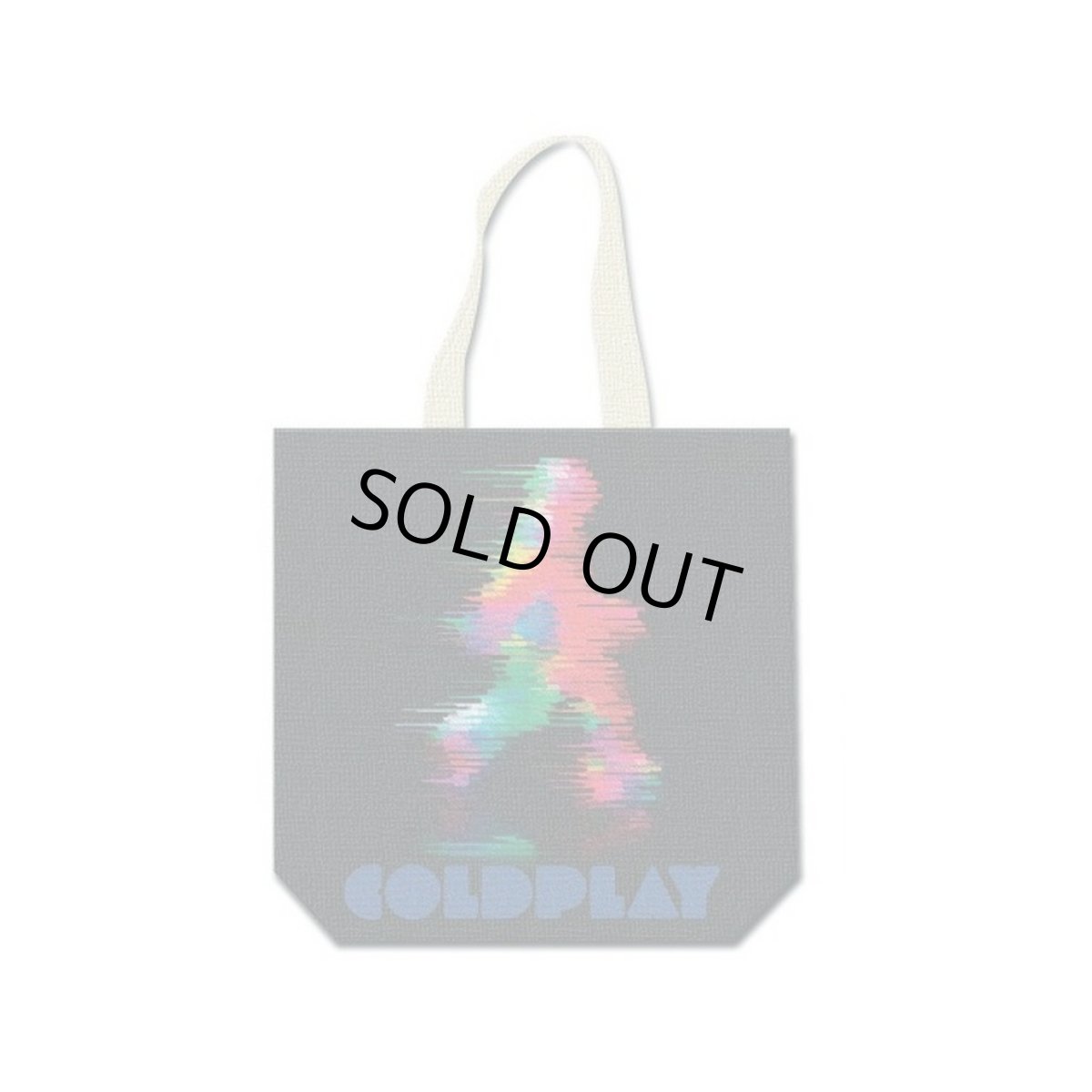 画像1: Coldplay トートバッグ コールドプレイ Fuzzy Man BLACK & NATURAL (1)
