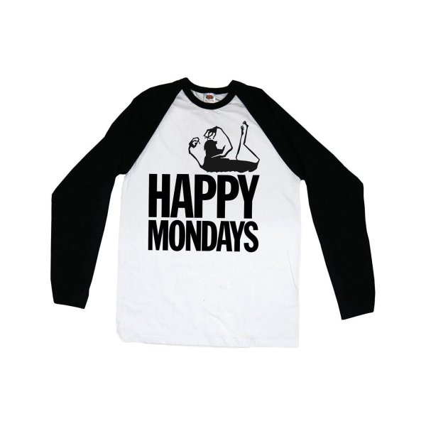 画像1: Happy Mondays ラグランシャツ ハッピー・マンデイズ Logo (1)