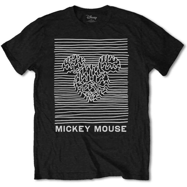 画像1: Disney Tシャツ ディズニー ミッキーマウス Mickey Mouse Unknown Pleasures (1)