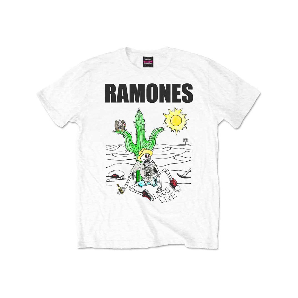画像1: Ramones バンドTシャツ ラモーンズ Loco Live (1)
