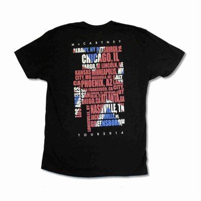 画像1: Paul McCartney Tシャツ ポール・マッカートニー Flag 2014 Tour