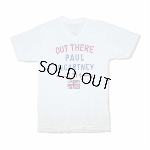 画像1: Paul McCartney VネックTシャツ ポール・マッカートニー Union Jack 2014 Tour (1)