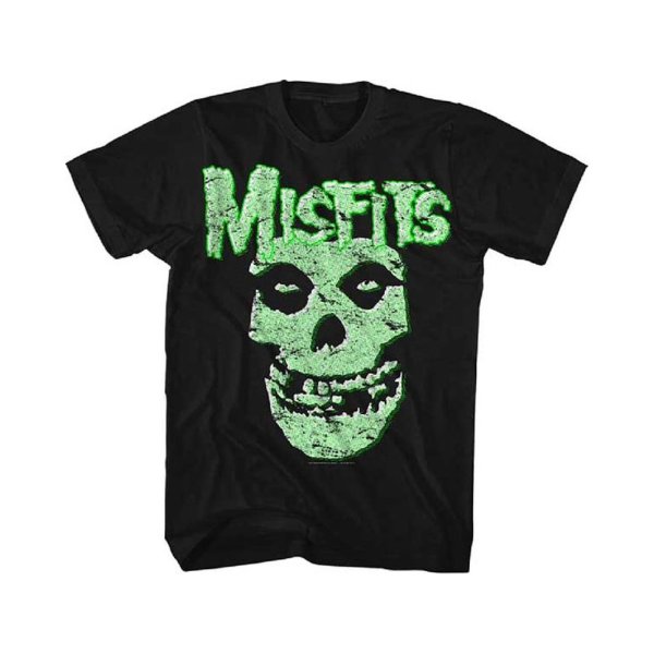 画像1: Misfits バンドTシャツ ミスフィッツ Glow Fiend Skull (1)