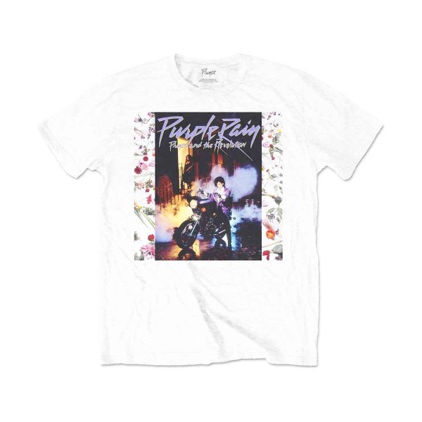 画像1: Prince Tシャツ プリンス Purple Rain WHITE (1)