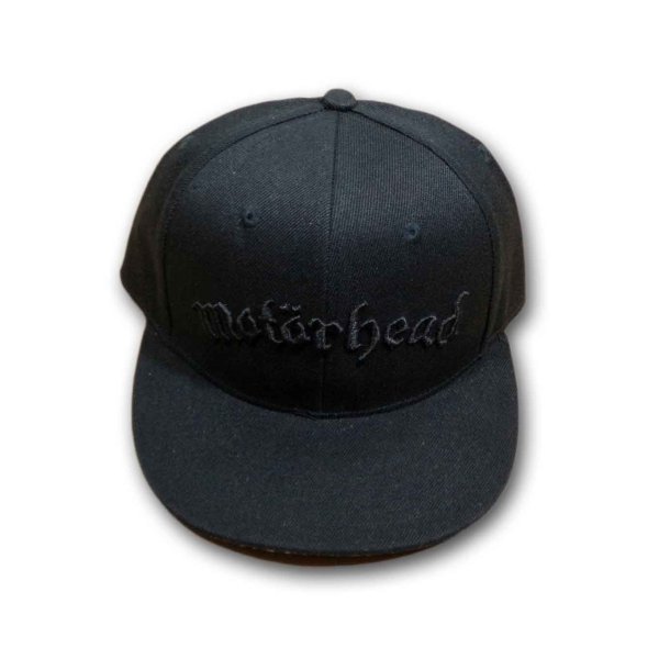 画像1: Motorhead スナップバックキャップ モーターヘッド Black Logo (1)